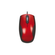 Компютърна мишка, USB, 3-бутонна, кабелна, червена 131109